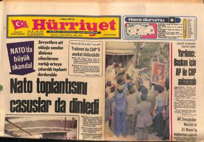 Hürriyet Gazetesi 13 Mayıs 1980- Trabzonda CHPli Avukat Öldürüldü GZ87585 - 1