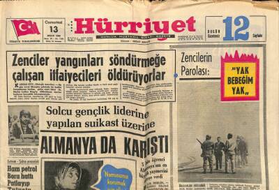 Hürriyet Gazetesi 13 Nisan 1968 - GZ79653 - 1
