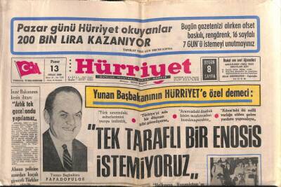 Hürriyet Gazetesi 13 Nisan 1969 - Fen Fakültesi Öğrencileri Çatıştı 19 Yaralı GZ72014 - 2