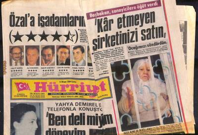 Hürriyet Gazetesi 13 Nisan 1984 - Milletvekillerine Anarşistlerin Silahları Satılacak GZ119142 - 1