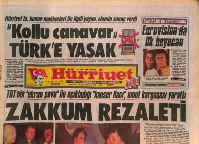Hürriyet Gazetesi 13 Şubat 1988 - Kahirede Özal Günü - Denktaşı Üzen Olay GZ126543 - 1