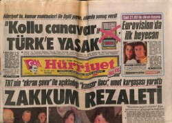 Hürriyet Gazetesi 13 Şubat 1988 - Zakkum Rezaleti GZ64338 - 1