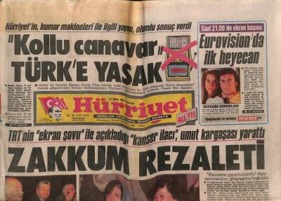 Hürriyet Gazetesi 13 Şubat 1988 - Zakkum Rezaleti GZ64338 - 1