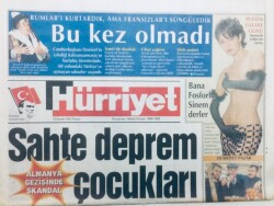 Hürriyet Gazetesi - 13 Şubat 2000 - Sahte Deprem Çocukları, Kekillinin Sezencesi GZ43441 - 1