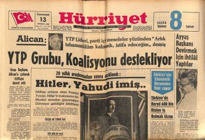 Hürriyet Gazetesi 13 Temmuz 1963 - Prof. Sağlamın Çelenklerini Çöpçülere Taşıttılar GZ70942 - 2