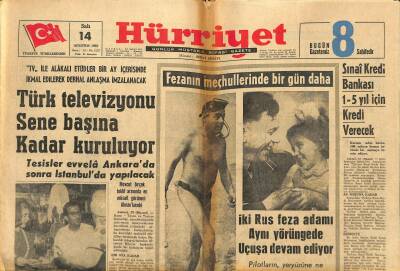 Hürriyet Gazetesi 14 Ağustos 1962 - Şeyh Süleymanın Tam 45 Eş, Var Ama Çocuklarının Sayısını Bilmiyor - Türk Televizyonu Sene Başına Kadar Kuruluyor GZ123255 - 1