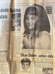 Hürriyet Gazetesi 14 Ağustos 1965 - Paris'te Türk Terzileri - Fatma Girik'in 3500 Liraya Avrupa'dan Getirttiği Peruğu - Efkan Efekan Şarkıcı Oldu GZ143119 - 2