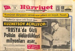 Hürriyet Gazetesi 14 Ağustos 1969 - Kuznetsov Açıklıyor GZ103468 - 1
