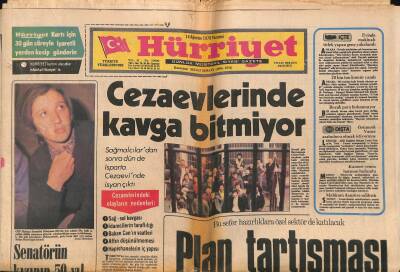 Hürriyet Gazetesi 14 Ağustos 1978 - Cezaevlerinde Kavga Bitmiyor - Kupa Fenerbahçenin GZ117538 - 1