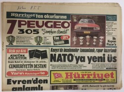 Hürriyet Gazetesi 14 Ekim 1985 - Konyada NATOya Yeni Üs Kurulma Planlanıyor GZ13116 - 1