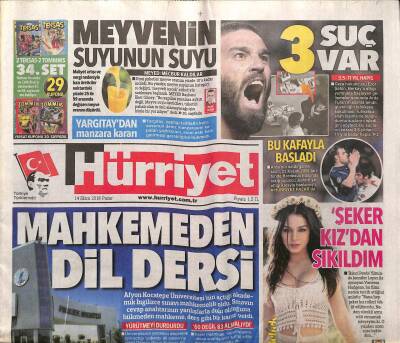 Hürriyet Gazetesi 14 Ekim 2018 - Brunson Tweetleri - ABD-TSKnın Antep Kampı GZ125632 - 1