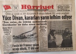 Hürriyet Gazetesi 14 Eylül 1961 - Yüce Divan Kararları Yarın Tefhim Ediyor , Son Celsede Hüküm Açıklanacak - GZ16460 - 1