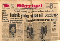 Hürriyet Gazetesi 14 Eylül 1963 - Ortak Pazar Sayesinde Dışarıya Daha Çok İşçi Gidecek GZ72008 - 1