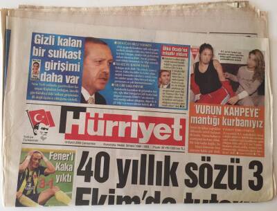 Hürriyet Gazetesi - 14 Eylül 2005 - Almanya Başbakanı Schöder 40 Yıllık Sözü 3 Ekimde Tutarız - GZ43516 - 1