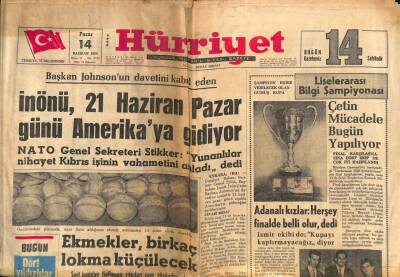 Hürriyet Gazetesi 14 Haziran 1964 - Münih Şehrinde Son 2 Ay İçerisinde 17 Türk Firması Faaliyete Geçti GZ91765 - 1