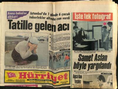 Hürriyet Gazetesi 14 Haziran 1985 - Samet Aslan Böyle Yargılandı GZ76533 - 1
