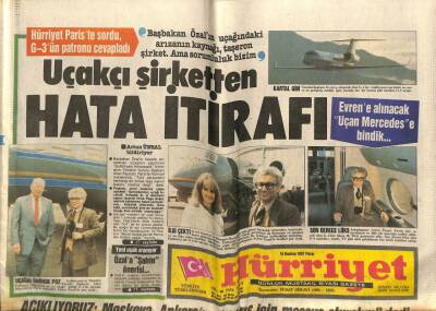 Hürriyet Gazetesi 14 Haziran 1987 - Evrene Alınacak Uçan Mercedes e Bindik ... GZ60867 - 1