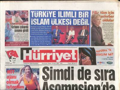 Hürriyet Gazetesi 14 Haziran 2004 - Şimdi Sıra Asompsionda GZ108468 - 1