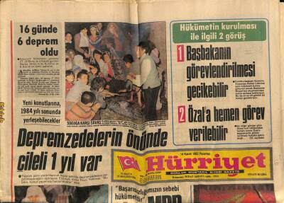 Hürriyet Gazetesi 14 Kasım 1983 - Kenan Evren , Anadolu Medeniyetleri Sergisinde GZ80831 - 1