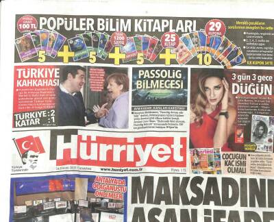 Hürriyet Gazetesi 14 Kasım 2015 - İlhan Cihaner Ve 13 Kişiye Beraat GZ104738 - 1