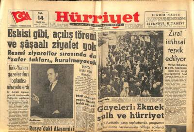 Hürriyet Gazetesi 14 Mart 1961 - Elizabeth Taylor Tehlikeyi Atlattı GZ82255 - 1