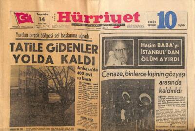 Hürriyet Gazetesi 14 Mart 1968 - Fırtına Ve Sel Bitliste 21 Ev İle 3 Dükkanı Yıktı GZ74786 - 1
