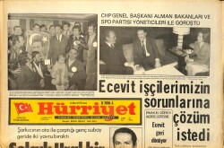 Hürriyet Gazetesi 14 Mart 1975 - Ecevit İşçilerimizin Sorunlarına Çözüm İstedi - Beşiktaş'ın Ümidi Rövanşta GZ157543 - Gökçekoleksiyon