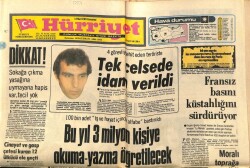 Hürriyet Gazetesi 14 Mart 1981 - Bu Yıl 3 Milyon Kişiye Okuma - Yazma Öğretilecek GZ69447 - 2