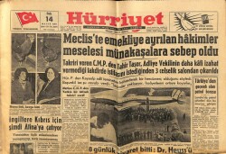 Hürriyet Gazetesi 14 Mayıs 1957 - Erzurumda Şiddetli Yağmur Büyük Felakete Sebep Oldu GZ68824 - 1