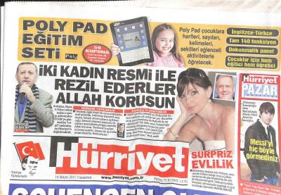 Hürriyet Gazetesi 14 Mayıs 2011 - Pakistanda İntikam İçin Çifte Bomba 80 Ölü GZ104718 - 1