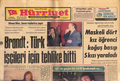 Hürriyet Gazetesi 14 Nisan 1976 - Zenci Manken Muhammed Alinin Yuvasını Dağıttı - Brandt Türk İşçileri İçin Tehlike Bitti GZ118452 - 1