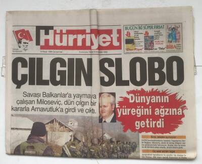 Hürriyet Gazetesi 14 Nisan 1999 - Dünyanın Yüreğini Ağzına Getirdi GZ8474 - 1
