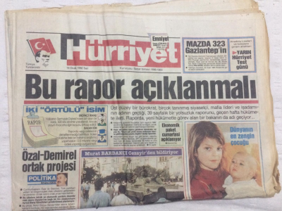 Hürriyet Gazetesi 14 Ocak 1992 - İslamcılar Kızgın Halk Sessiz - GZ17821 - 1