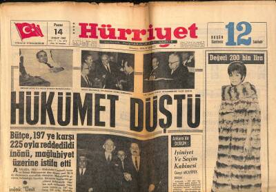 Hürriyet Gazetesi 14 Şubat 1965 - Başkan Gürsel , Türk Milleti Dışardan Oynatılmaz , dedi GZ117430 - 1