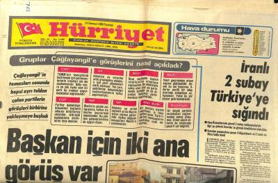 Hürriyet Gazetesi 14 Temmuz 1980 - İranlı 2 Subay Türkiyeye Sığındı GZ99240 - 1