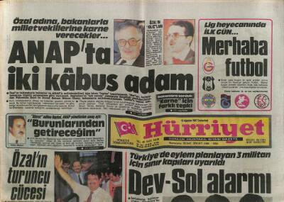 Hürriyet Gazetesi 15 Ağustos 1987 - Eminönünde Helga Şoku GZ83363 - 1