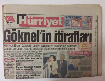 Hürriyet Gazetesi 15 Ağustos 1993 - İSKİ Genel Müdürlüğü Görevinden Alınan Ergün Göknelin İtirafları GZ10920 - 1