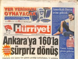 Hürriyet Gazetesi 15 Ağustos 2000 - Dumlupınar Gibi Rus Denizaltısı - Tuğba Özay'a Ayrılık Yaradı GZ3785 - Gökçekoleksiyon