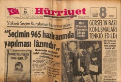 Hürriyet Gazetesi 15 Aralık 1964 - Gürselin Bazı Konuşmaları Tenkid Edildi GZ67338 - 1