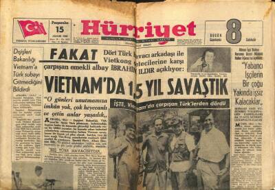 Hürriyet Gazetesi - 15 Aralık 1966 - Vietnamda 1,5 Yıl Savaştık GZ99313 - 1