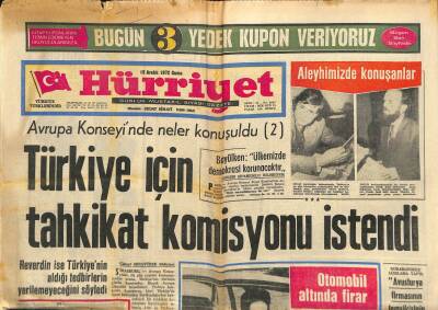 Hürriyet Gazetesi 15 Aralık 1972 - Marmara Vapuru Su Yüzüne Çıktı GZ115561 - 1