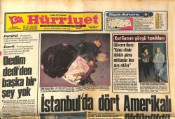 Hürriyet Gazetesi 15 Aralık 1979 - İstanbul'da Dört Amerikalı Öldürüldü - Zeki Müren, Ajda Pekkan, Hülya Koçyiğit, Fatma Girik Konser Afiş GZ140735 - 1