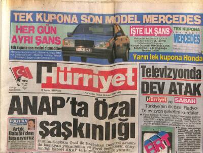 Hürriyet Gazetesi 15 Aralık 1991 -Fethi Nacinin,Sait Faik İncelemesiyle Kazandığı Edebiyat Ödülüne,Cevdet Kudret Edebiyat İncelemeleriyle Ortak Oldu GZ81425 - 1