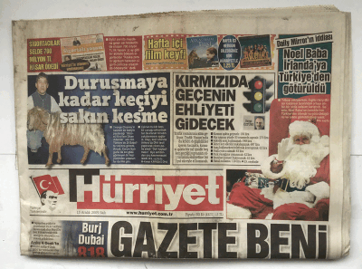 Hürriyet Gazetesi 15 Aralık 2009 - Burj Dubai 818 Metre GZ5665 - 2