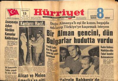 Hürriyet Gazetesi 15 Eylül 1962 - Kırık Kalpli Opel Kayıplara Karıştı GZ82141 - 1
