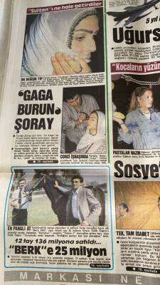 Hürriyet Gazetesi 15 Eylül 1987 - Gaga Burun Türkan Şoray GZ91783 - 2