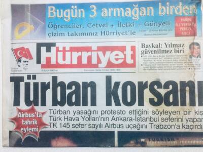 Hürriyet Gazetesi 15 Eylül 1998 - Türban Korsanı GZ41723 - 1