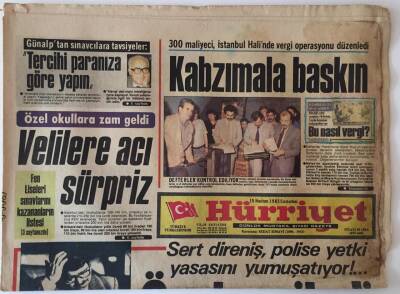 Hürriyet Gazetesi 15 Haziran 1985 - Ramazanın Son Cuması Eyüp Sultan Doldu Taştı , Özal Geriledi GZ16112 - 1
