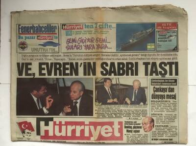 Hürriyet Gazetesi 15 Haziran 1989 - Ve , Evrenin Sabrı Taştı GZ5988 - 1