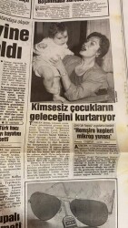 Hürriyet Gazetesi 15 Haziran 1991 - Türkan Şoray Kimsesiz Çocukların Geleceğini Kurtarıyor GZ67803 - 2